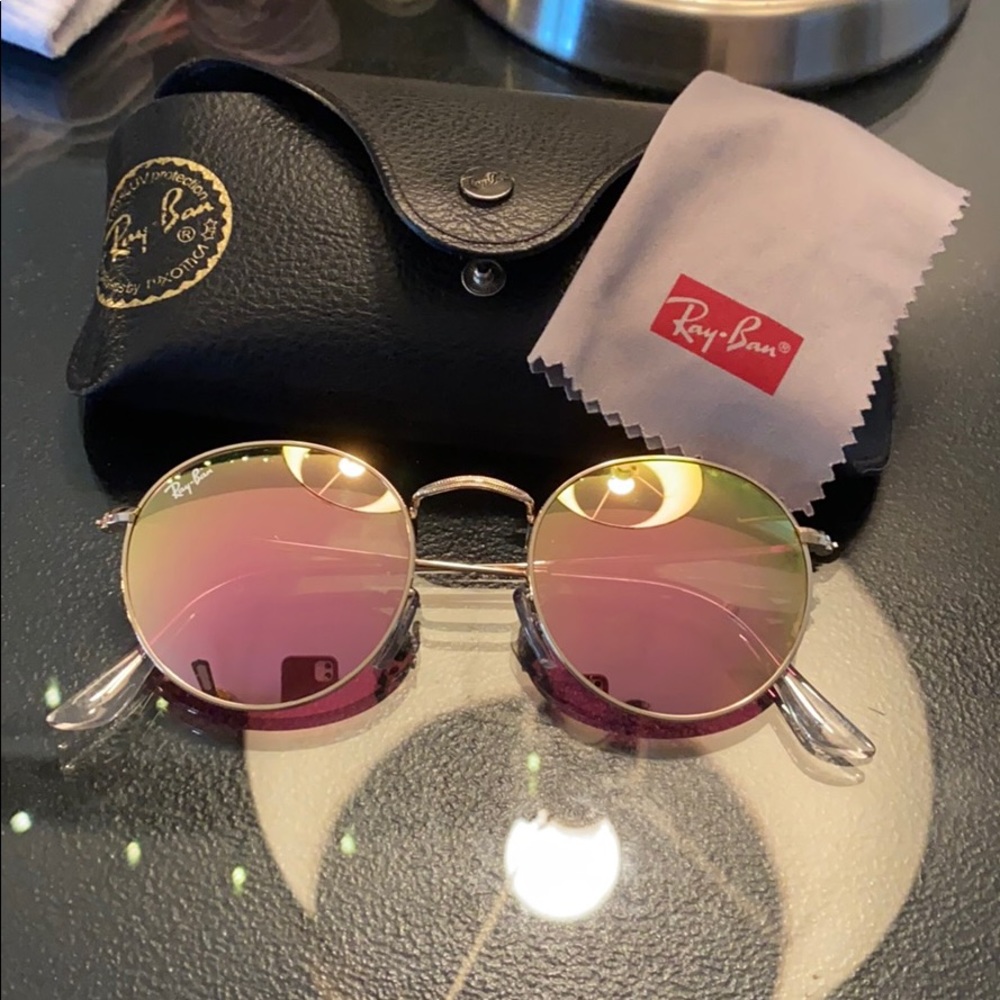 RAY BAN 3477 Round Lense Gold/Copper Pink
